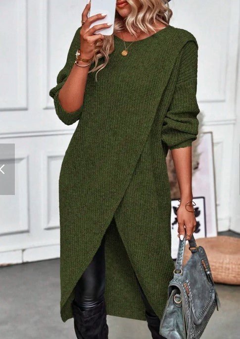 Shanaya Long Split Cardigan Jumper Pinkpie