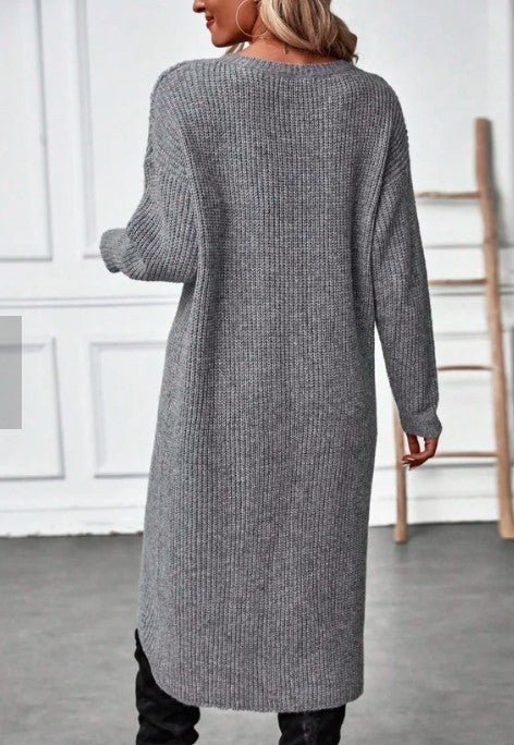 Shanaya Long Split Cardigan Jumper Pinkpie