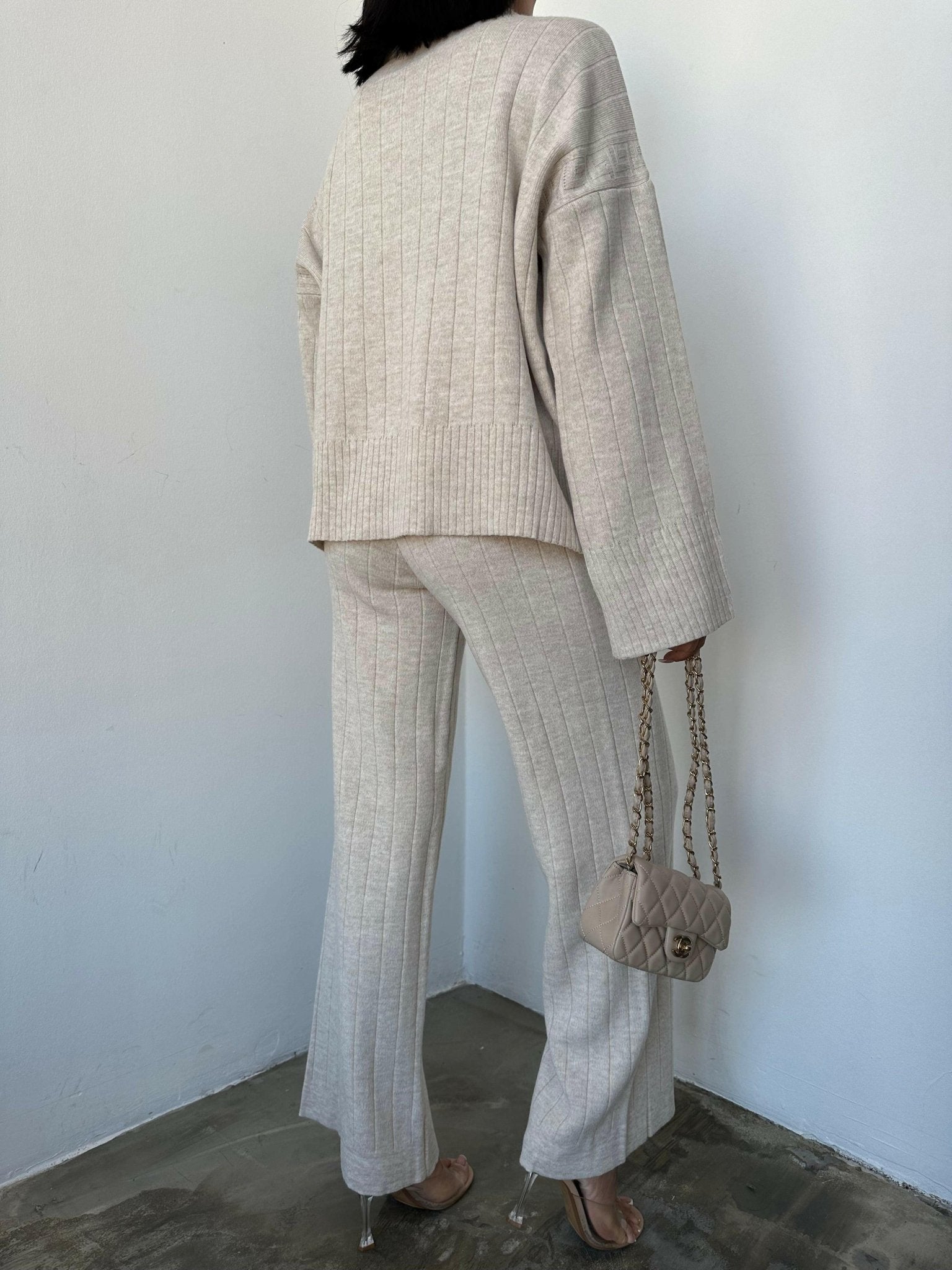 Luxe Comfort Women s Sofia Knitwear Lounge Set UK Pinkpie
